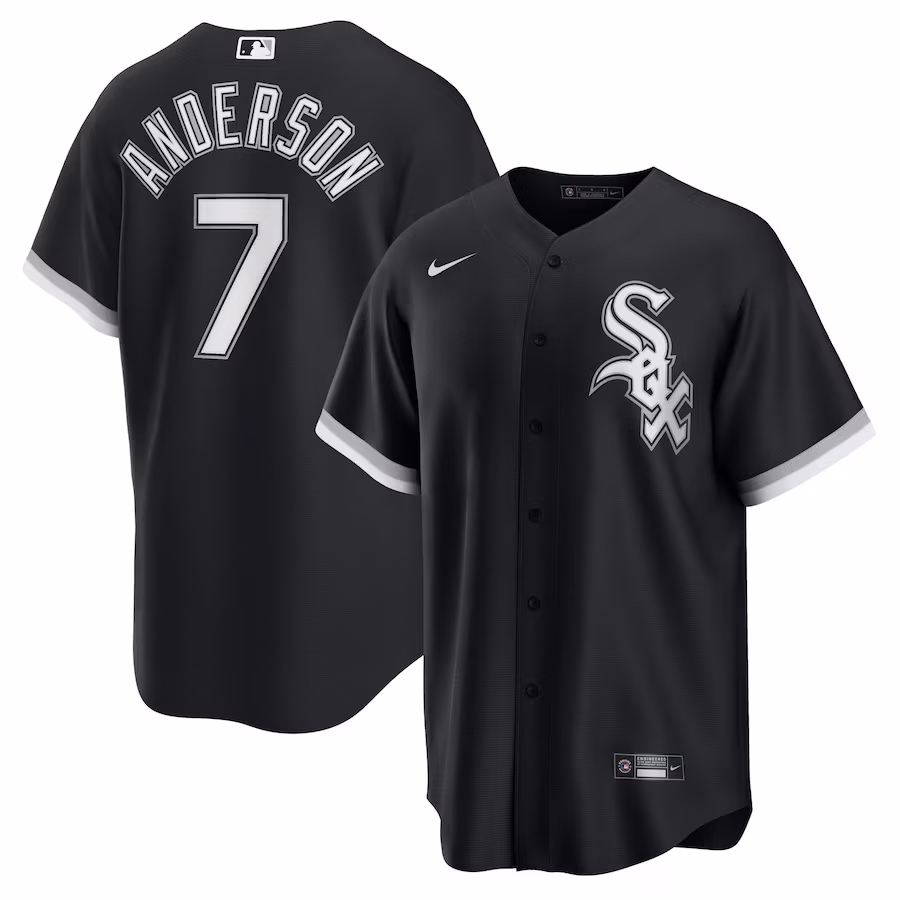 Men's Chicago White Sox Tim Anderson Nike Black Alternate Replica Player Jersey - Jersey