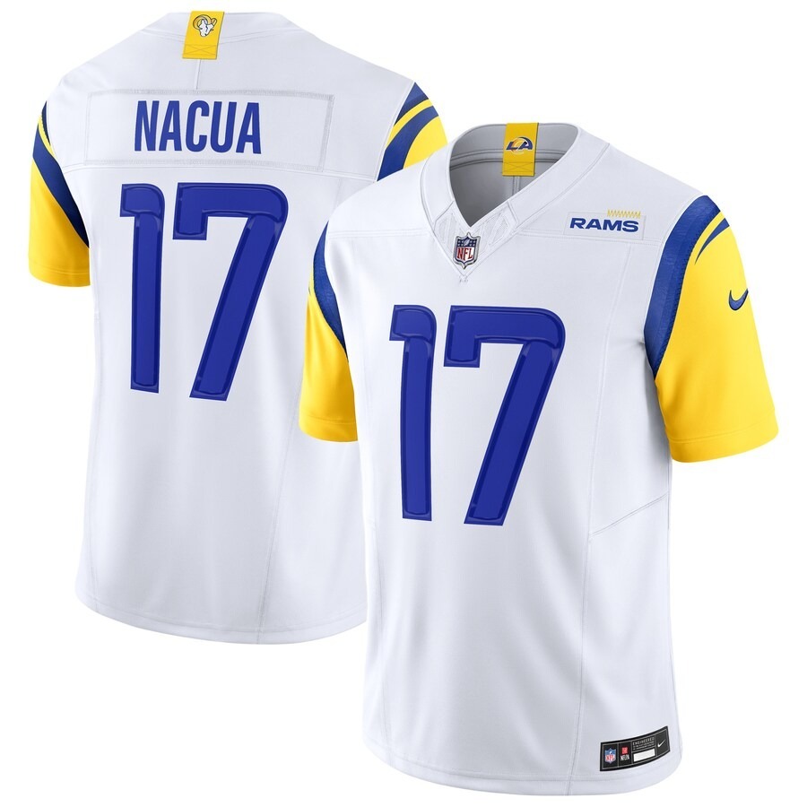 Men's Los Angeles Rams Puka Nacua Nike White Vapor F.U.S.E. Limited Jersey - Jersey