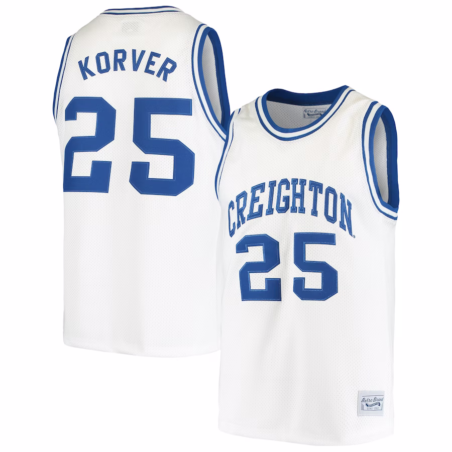 Kyle Korver Creighton Bluejays Original Retro Brand Alumni Basketball Jersey - White - Jersey