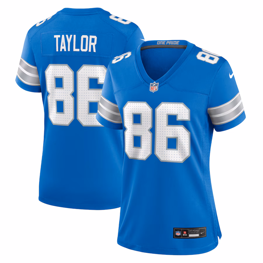 Women's Detroit Lions Malik Taylor Nike Blue Team Game Jersey - Jersey