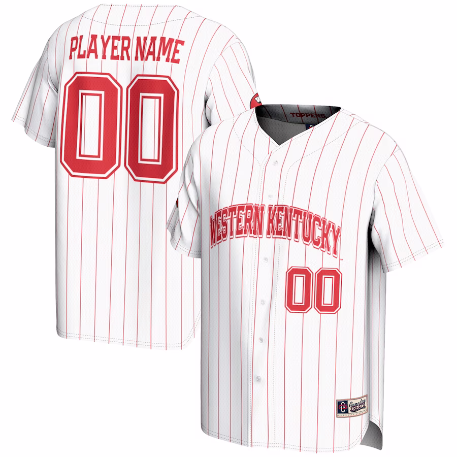 Western Kentucky Hilltoppers GameDay Greats NIL Pick-A-Player Lightweight Baseball Jersey - White - Jersey