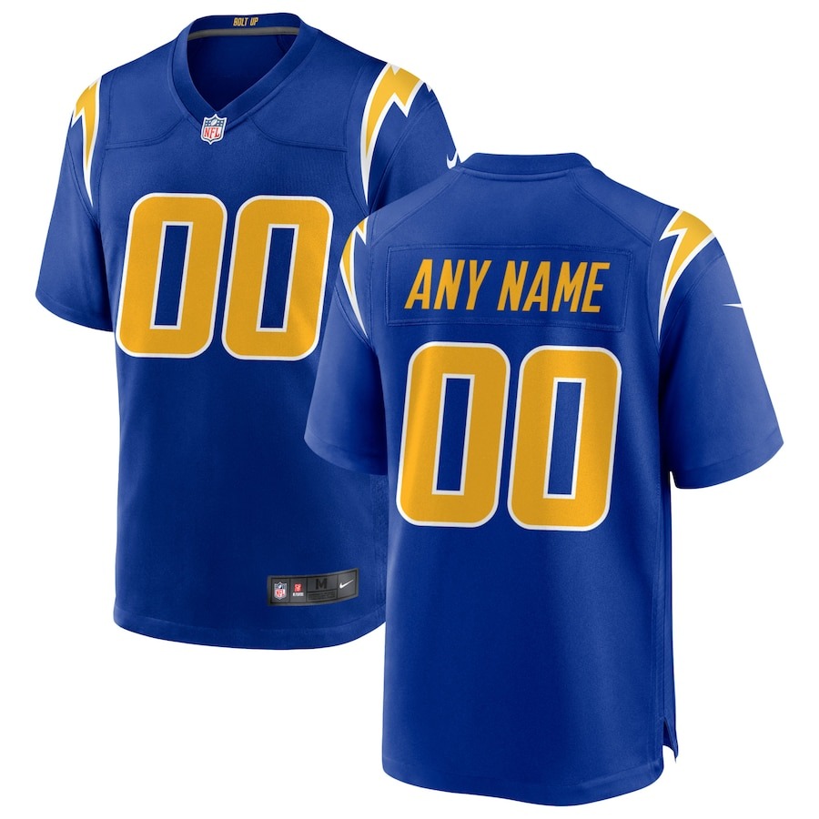 Men's Los Angeles Chargers Nike Royal Alternate Custom Game Jersey - Jersey
