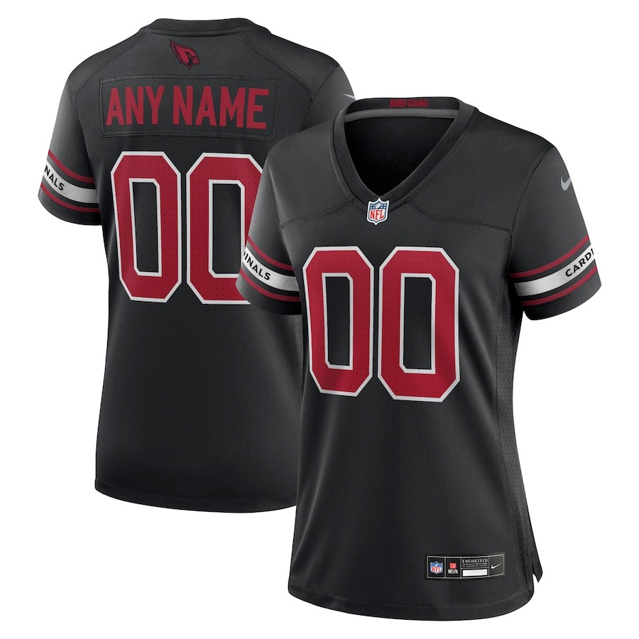 Women's Arizona Cardinals Nike Black Alternate Custom Game Jersey - Jersey
