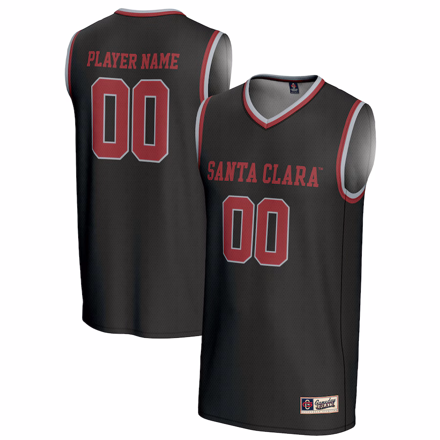Santa Clara Broncos GameDay Greats Unisex NIL Pick-A-Player Lightweight Women's Basketball Jersey - Black - Jersey