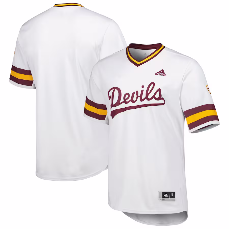 Arizona State Sun Devils adidas Replica Baseball Jersey - White - Jersey