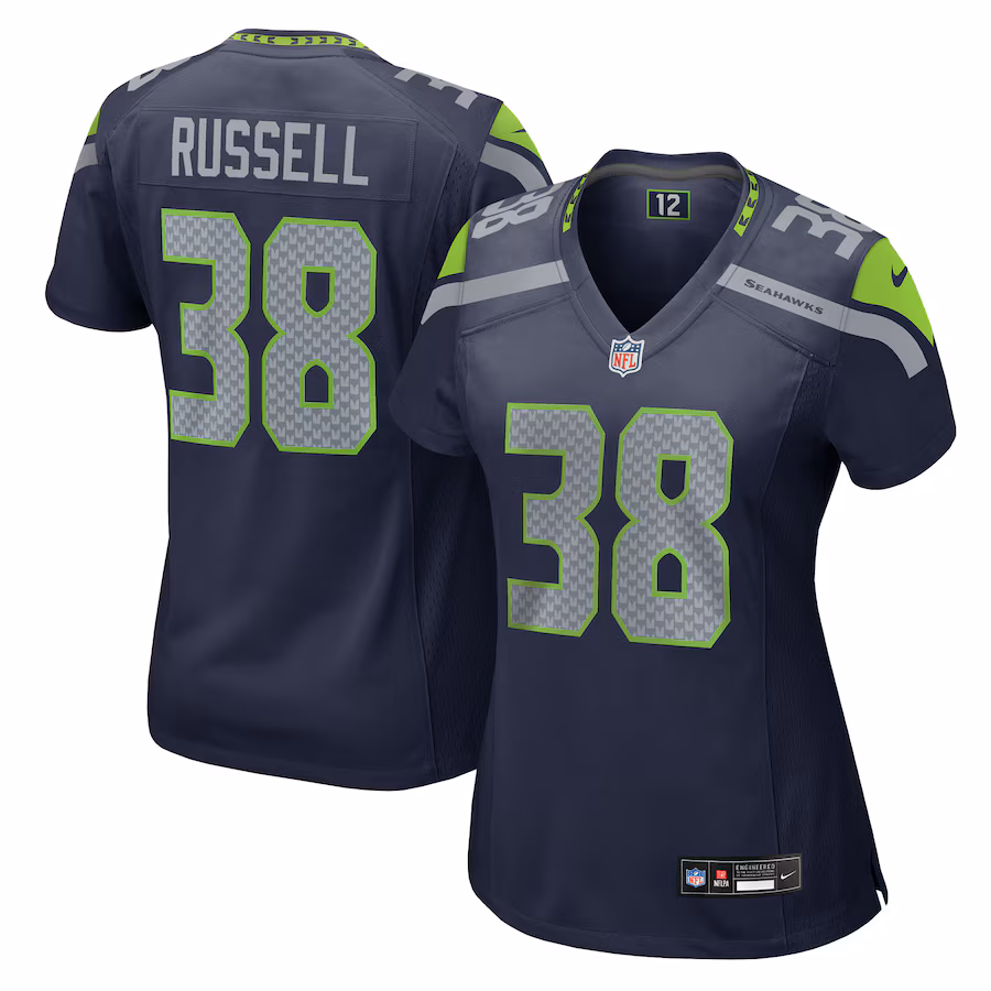 Women's Seattle Seahawks Brady Russell Nike College Navy Team Game Jersey - Jersey