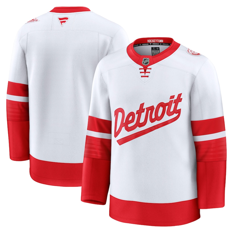 Men's Detroit Red Wings Fanatics White 2025 NHL Stadium Series Premium Jersey - Jersey