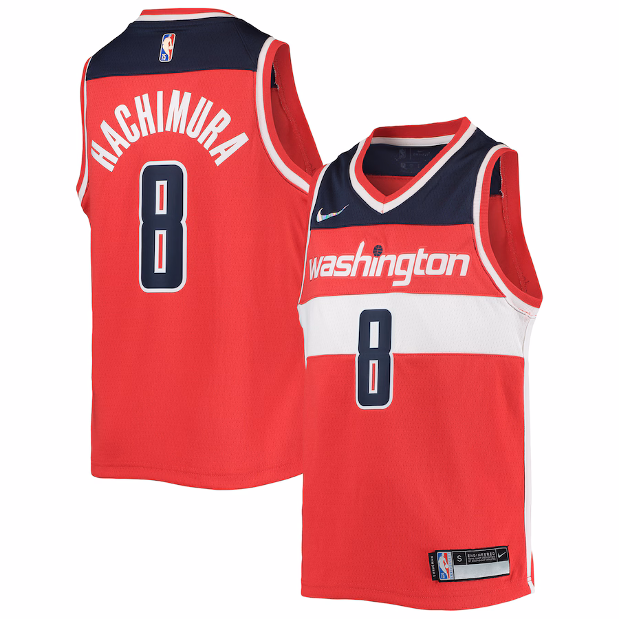 Youth Washington Wizards Rui Hachimura Nike Red 2021/22 Diamond Swingman Jersey - Icon Edition - Jersey