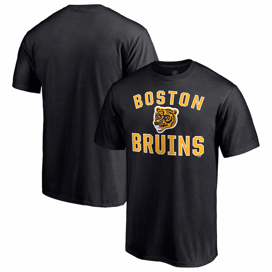 Men's Boston Bruins Black Special Edition Victory Arch T-Shirt - Jersey
