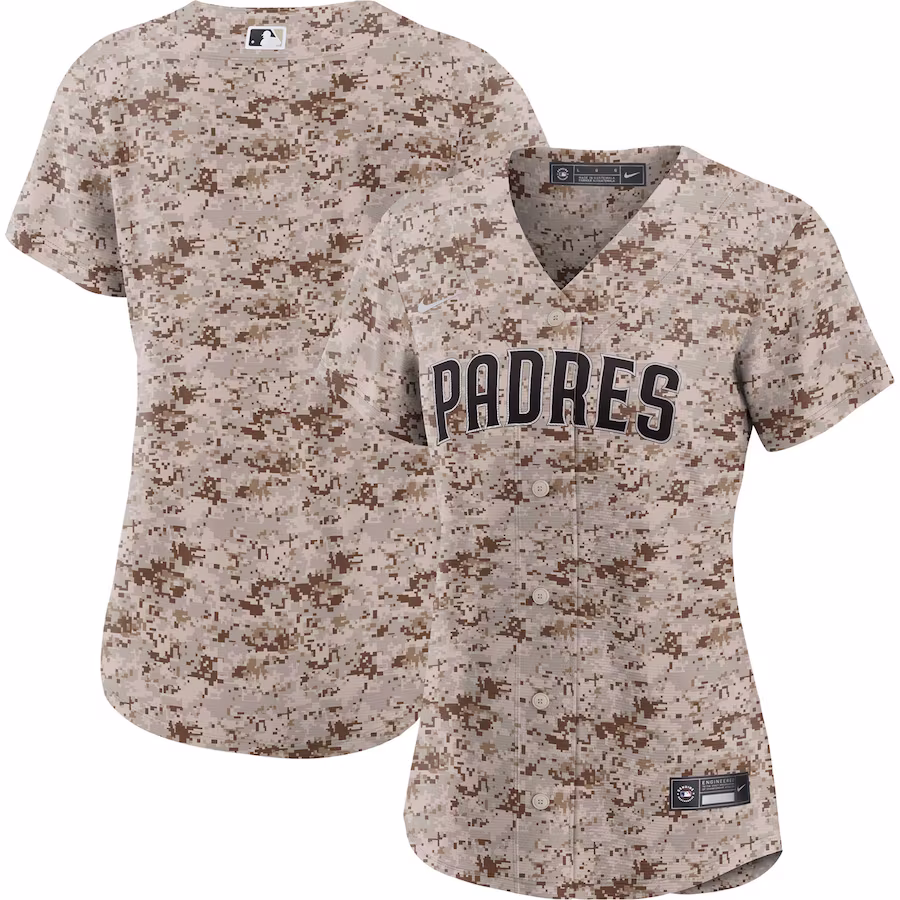 Women's San Diego Padres Nike Camo USMC Alternate Replica Team Jersey - Jersey
