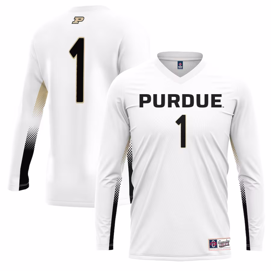 #1 Purdue Boilermakers GameDay Greats Unisex Lightweight Volleyball Jersey - White - Jersey