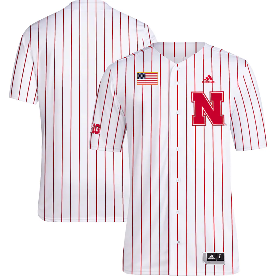 Men's adidas White Nebraska Huskers Replica Baseball Jersey - Jersey