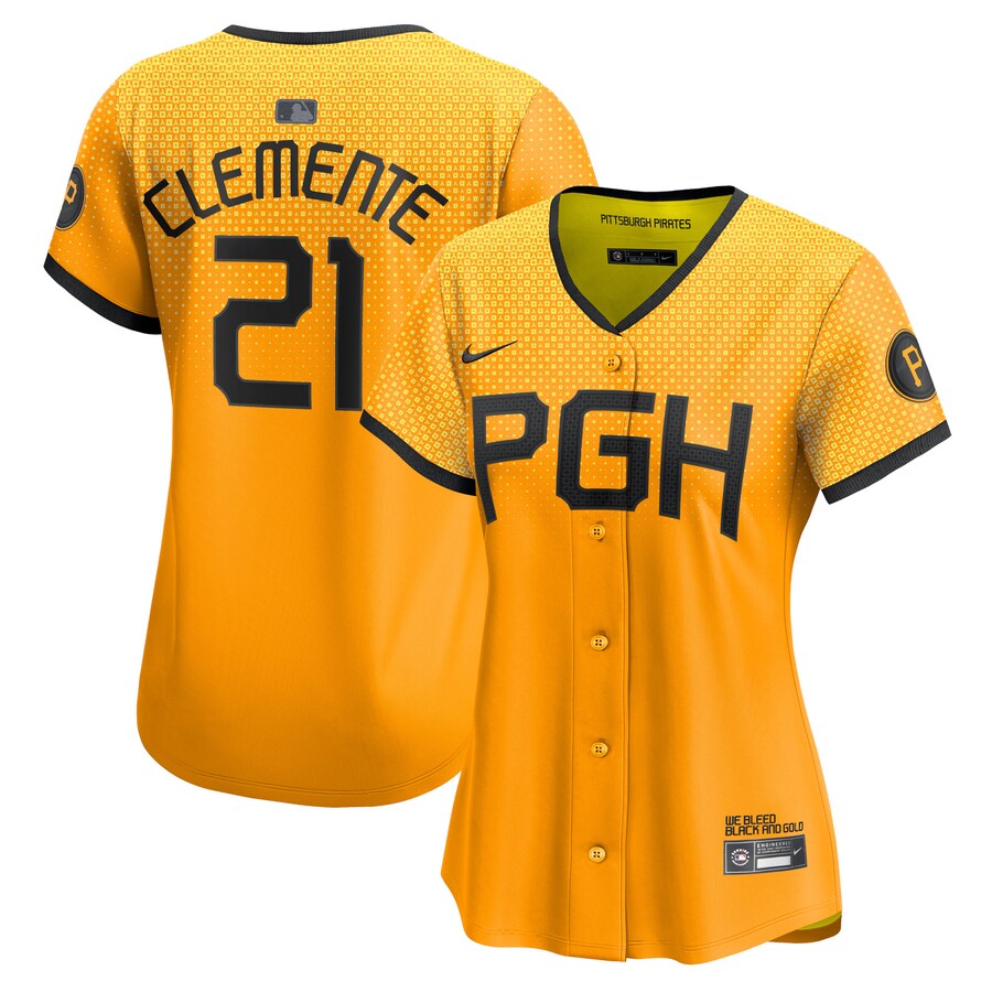 Women's Pittsburgh Pirates Roberto Clemente Nike No Color City Connect Limited Player Jersey - Jersey