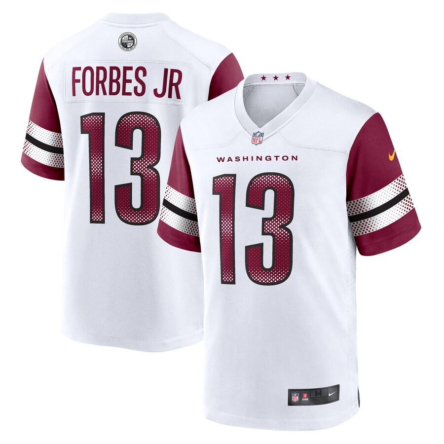 Men's Washington Commanders Emmanuel Forbes Jr. Nike White Away Game Jersey - Jersey