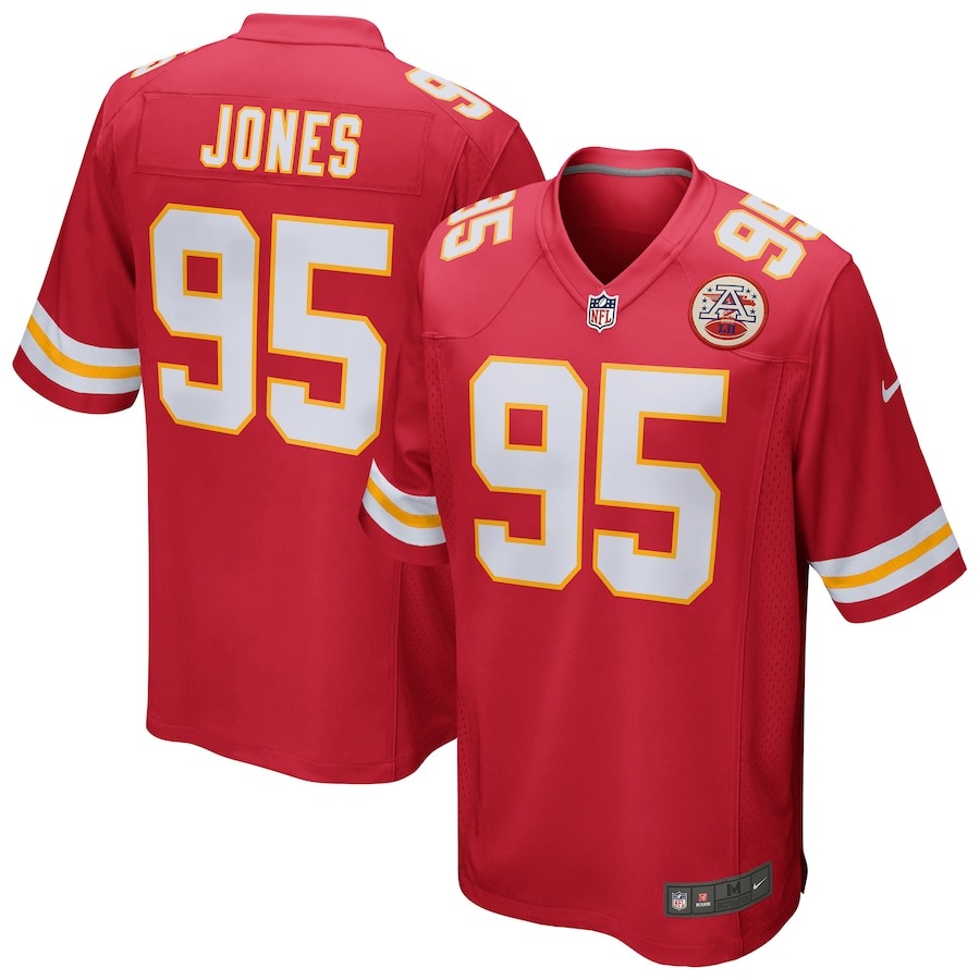 Men's Kansas City Chiefs Chris Jones Nike Red Game Jersey - Jersey