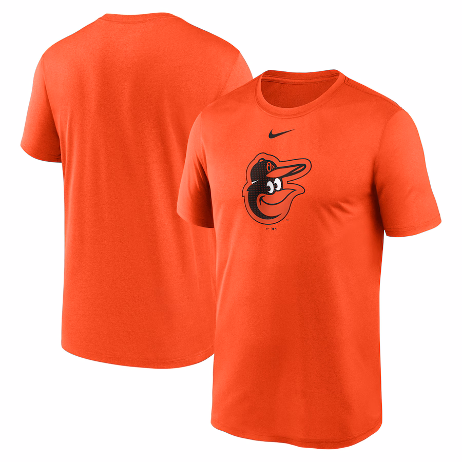 Men's Baltimore Orioles Nike Orange Legend Fuse Large Logo Performance T-Shirt - Jersey