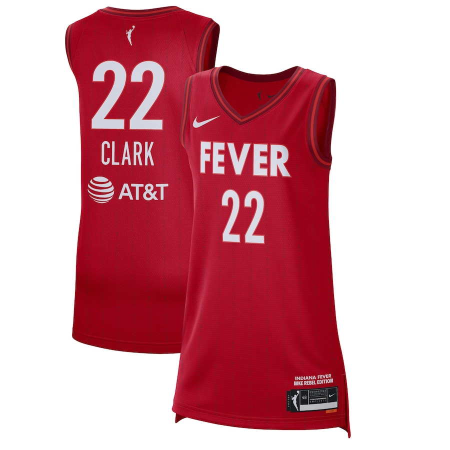 Unisex Indiana Fever Caitlin Clark Nike Red 2024 WNBA Draft Rebel Edition Victory Player Jersey - Jersey