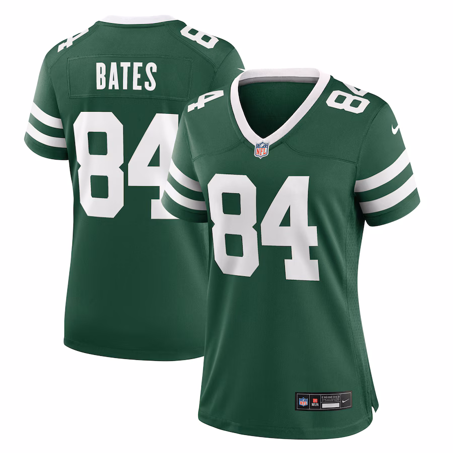 Women's New York Jets Brenden Bates Nike Legacy Green Team Game Jersey - Jersey