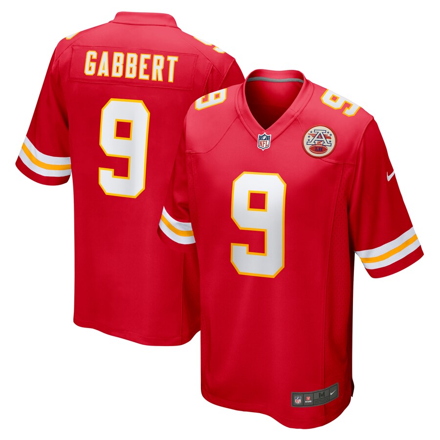 Men's Kansas City Chiefs Blaine Gabbert Nike Red Game Jersey - Jersey