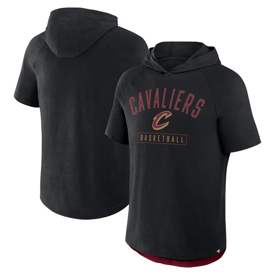 Men's Cleveland Cavaliers Fanatics Black Pass Legend Hooded T-Shirt - Jersey