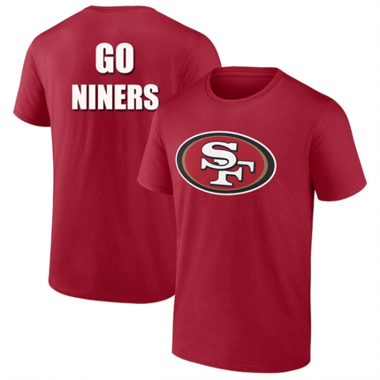Men's 49ers Go Niniers Red 2024 Fan Limited T-Shirt - Jersey