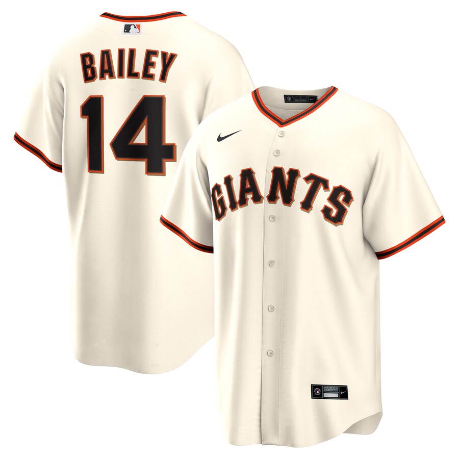 Men's San Francisco Giants Patrick Bailey Nike Cream Home Replica Jersey - Jersey