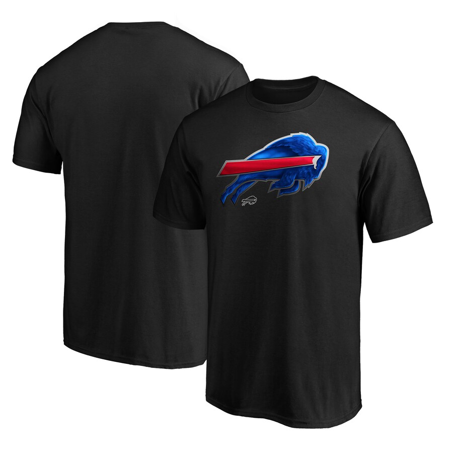 Men's Buffalo Bills Black Midnight Mascot T-Shirt - Jersey