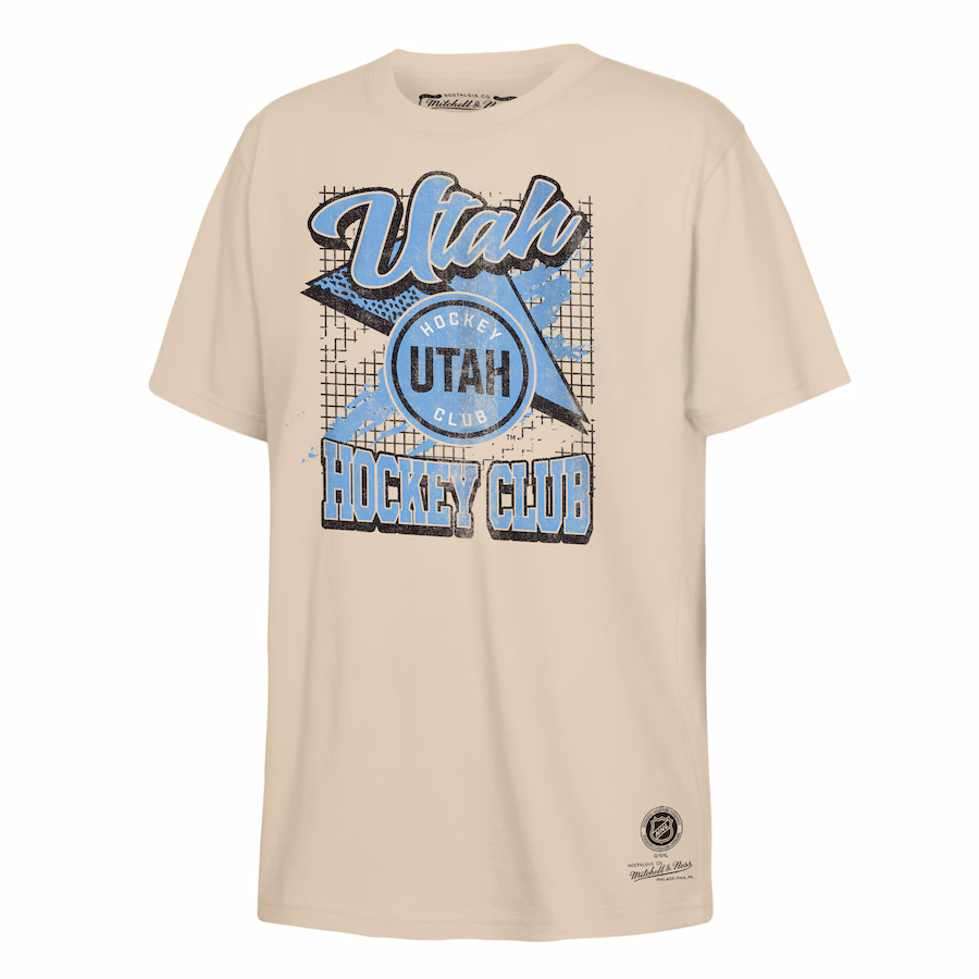 Youth NHL Utah Mitchell & Ness Natural Off The Grid T-Shirt - Jersey