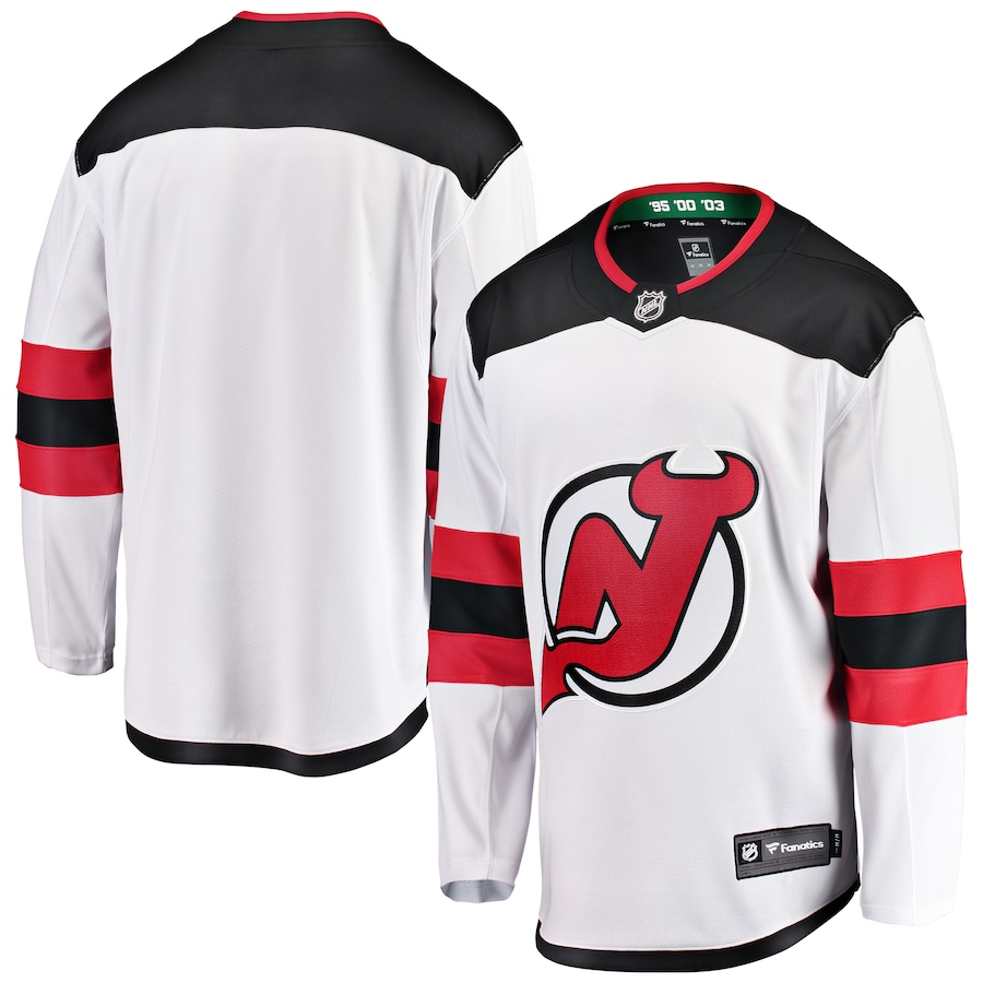 Youth New Jersey Devils Fanatics White Away Breakaway Jersey - Jersey