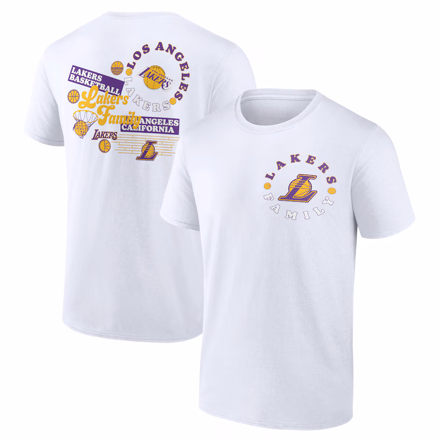 Men's Los Angeles Lakers  White Street Collective T-Shirt - Jersey