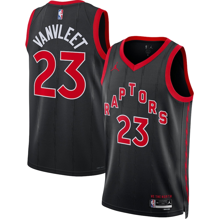Unisex Toronto Raptors Fred VanVleet Jordan Brand Black Swingman Jersey - Statement Edition - Jersey