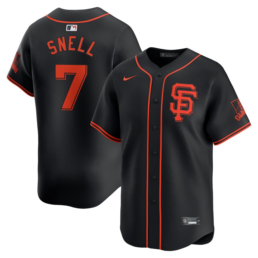 Men's San Francisco Giants Blake Snell Nike Black Alternate Limited Jersey - Jersey