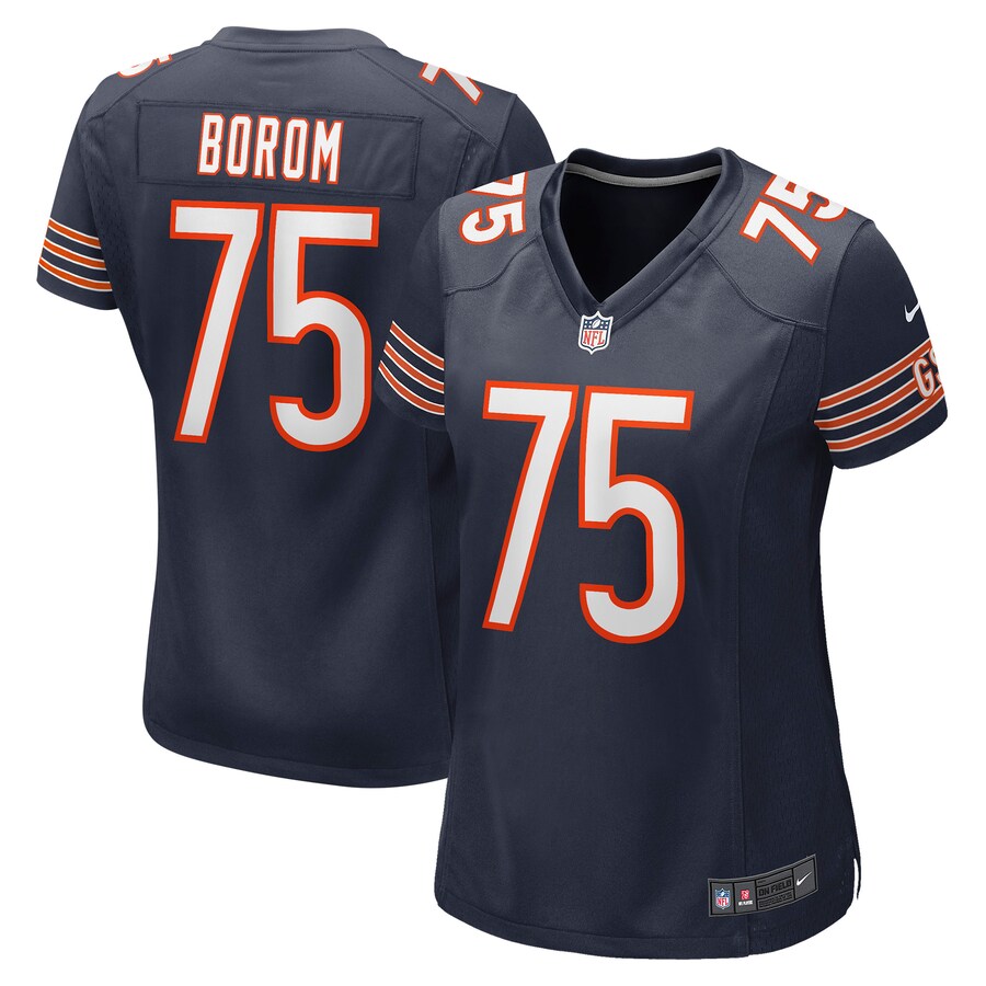Women's Chicago Bears Larry Borom Nike Navy Game Jersey - Jersey