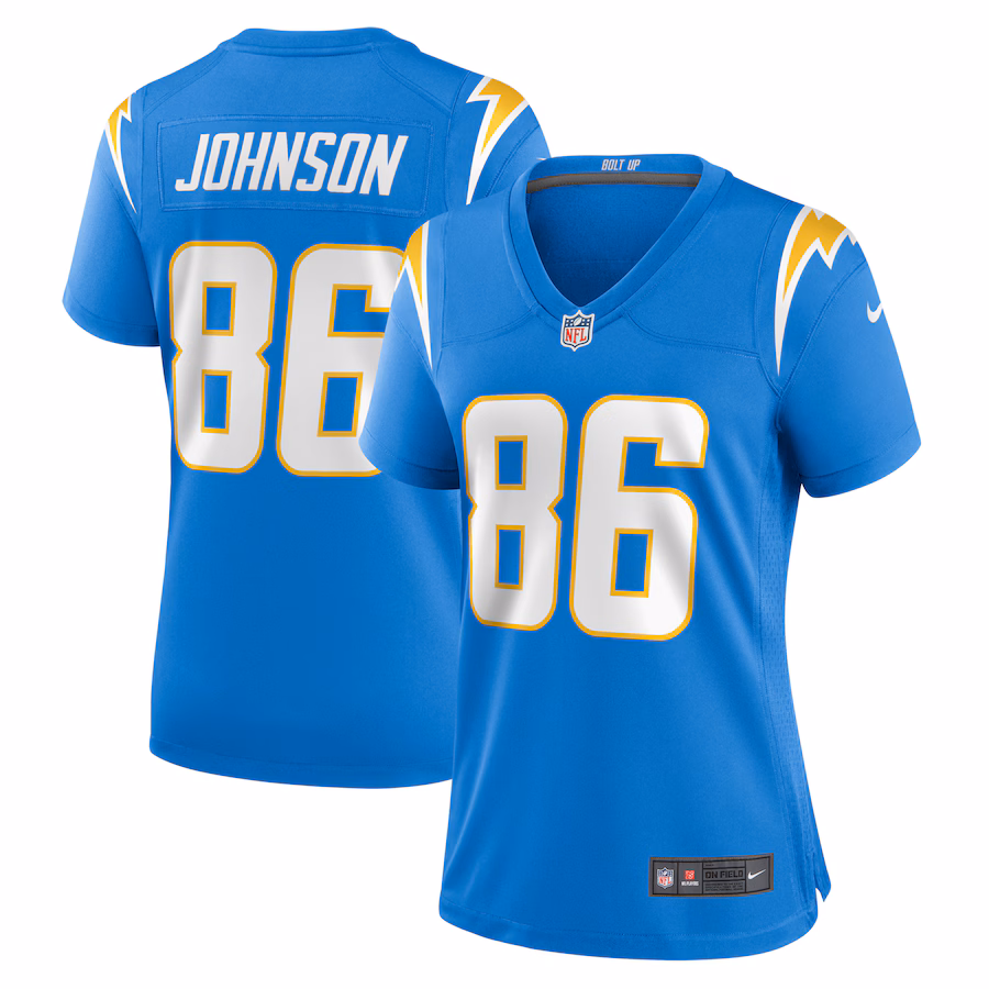Women's Los Angeles Chargers Cornelius Johnson Nike  Powder Blue  Game Jersey - Jersey