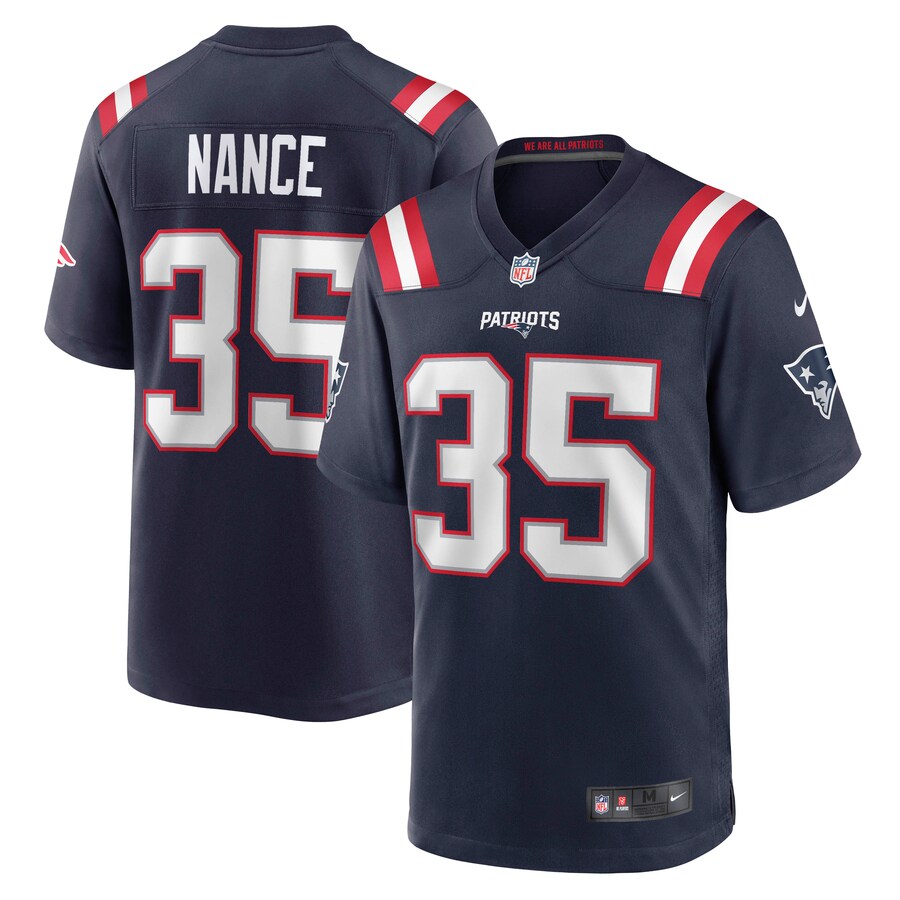 Men's New England Patriots Jim Nance Nike Navy Retired Player Jersey - Jersey