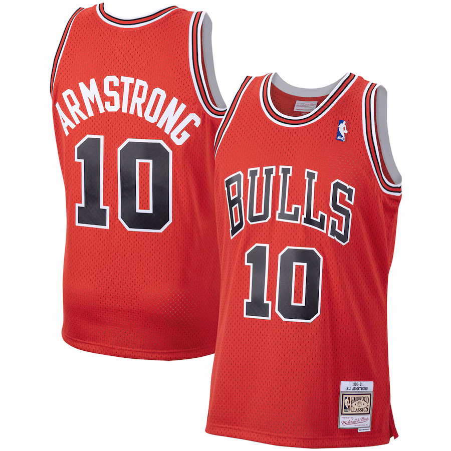 Men's Chicago Bulls B. J. Armstrong Mitchell & Ness Red 2001/02 Hardwood Classics Swingman Jersey - Jersey