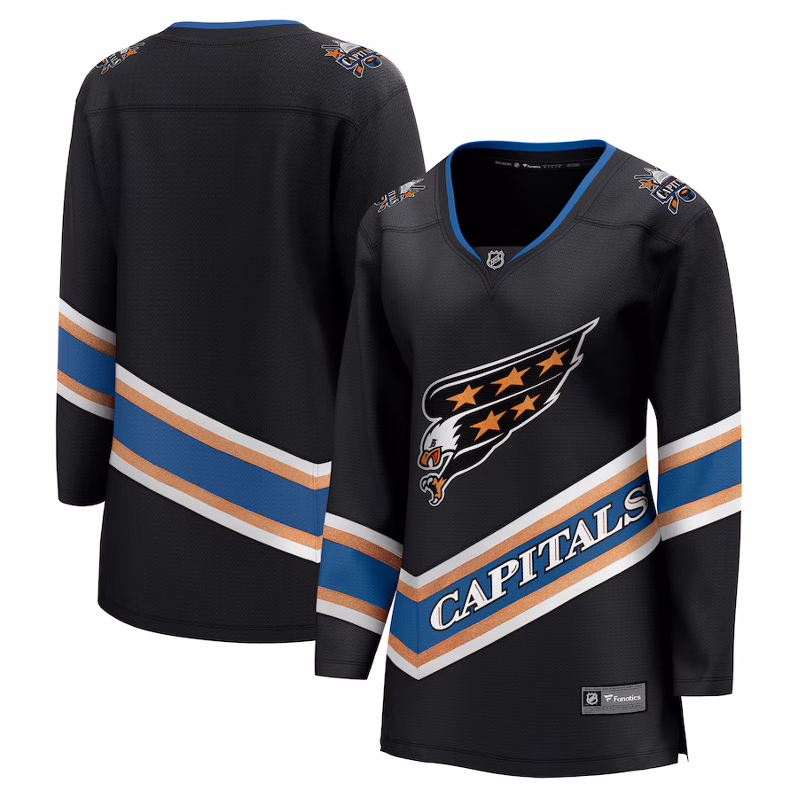 Women's Washington Capitals Fanatics Black Alternate 50th Anniversary Breakaway Jersey - Jersey