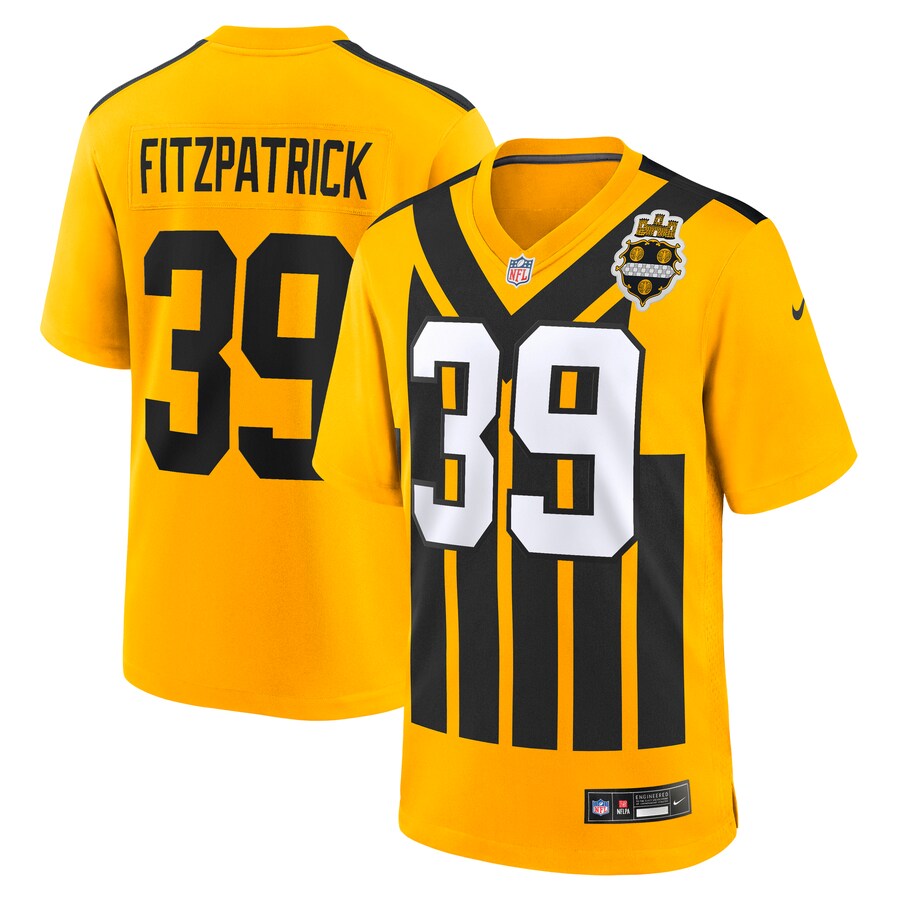 Men's Pittsburgh Steelers Minkah Fitzpatrick Nike Gold Alternate Game Jersey - Jersey