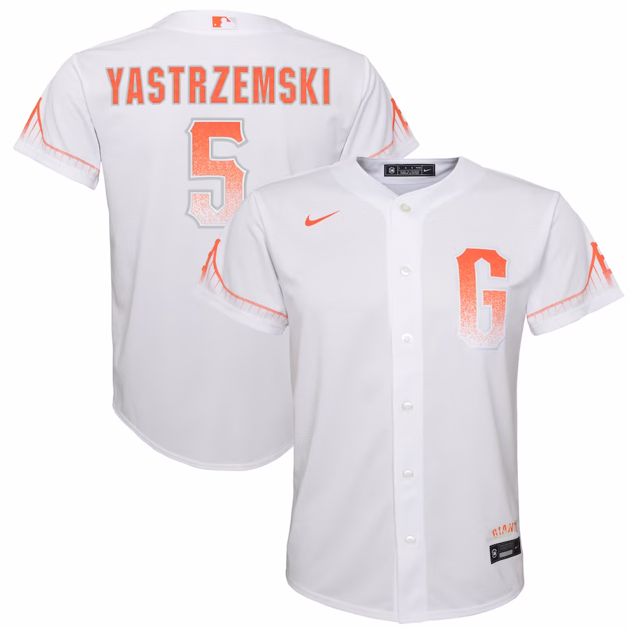 Youth San Francisco Giants Mike Yastrzemski Nike White City Connect Replica Player Jersey - Jersey
