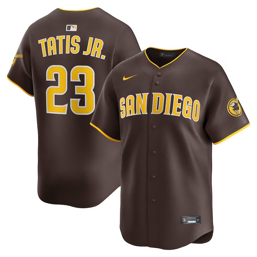 Men's San Diego Padres Fernando Tatis Jr. Nike Brown Alternate Limited Player Jersey - Jersey