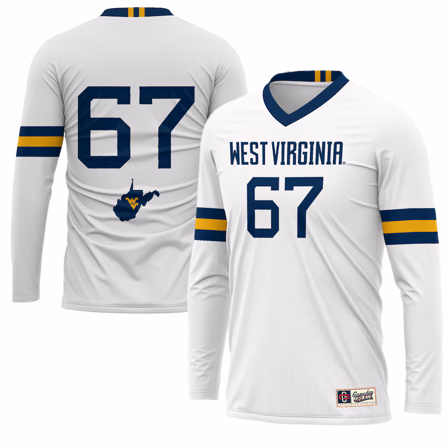 Unisex GameDay Greats #1 White West Virginia Mountaineers Lightweight Volleyball Jersey - Jersey