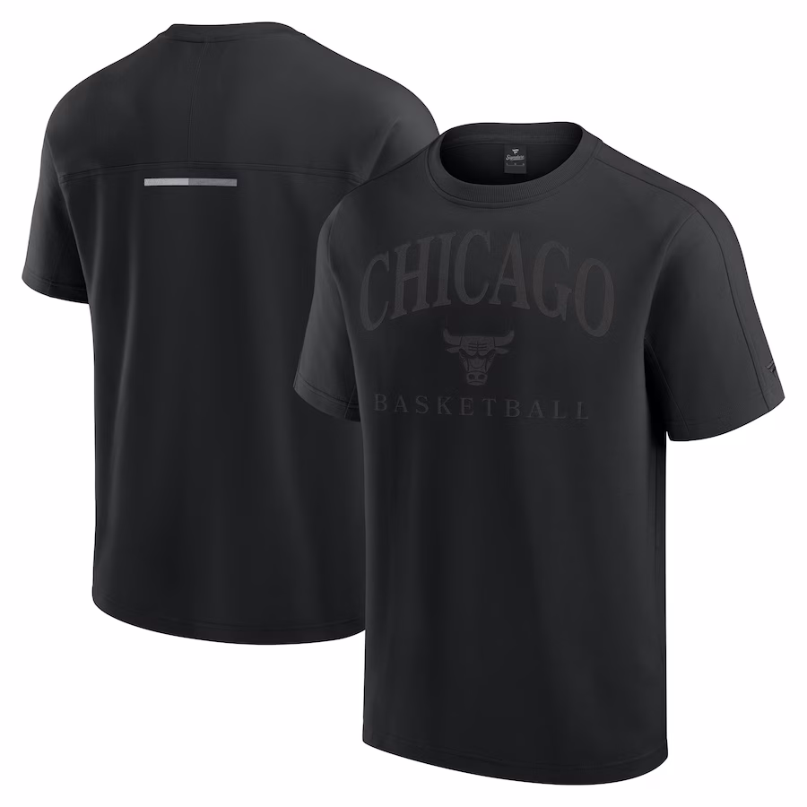 Men's Chicago Bulls Fanatics Black Flex Tri-Blend T-Shirt - Jersey