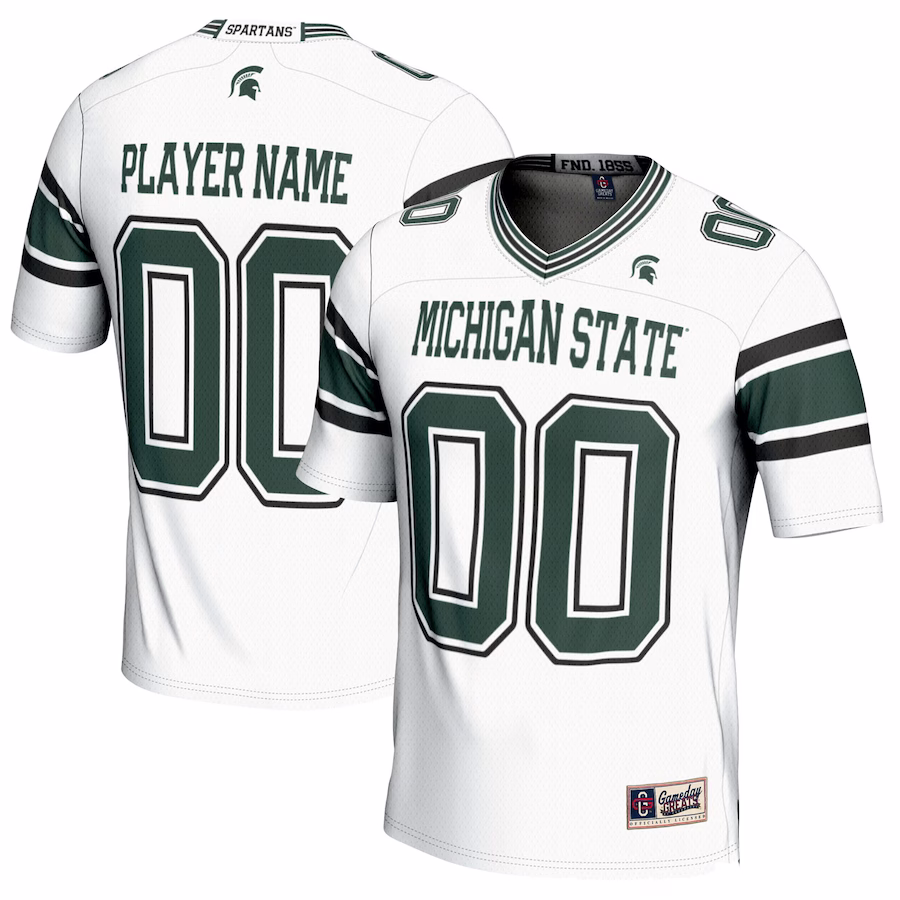Michigan State Spartans GameDay Greats Youth NIL Pick-A-Player Football Jersey - White - Jersey