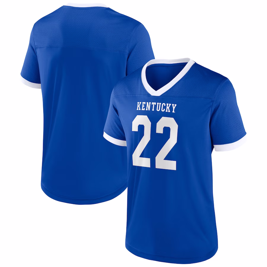 Men's Royal Kentucky Wildcats The Cut Football Jersey - Jersey