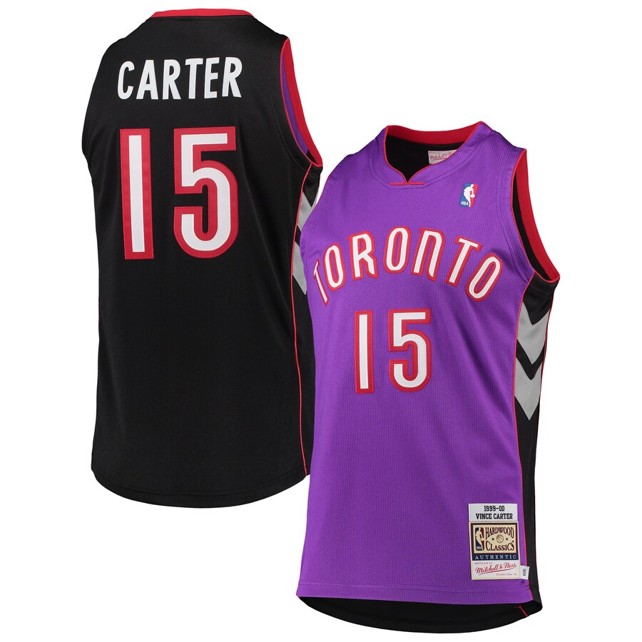 Men's Toronto Raptors Vince Carter Mitchell & Ness Purple 1999/2000 Hardwood Classics Authentic Jersey - Jersey