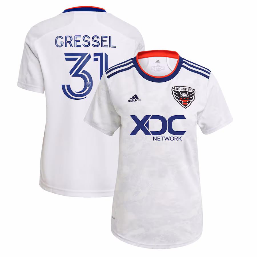 Women's D.C. United Julian Gressel adidas White 2022 The Marble Replica Player Jersey - Jersey
