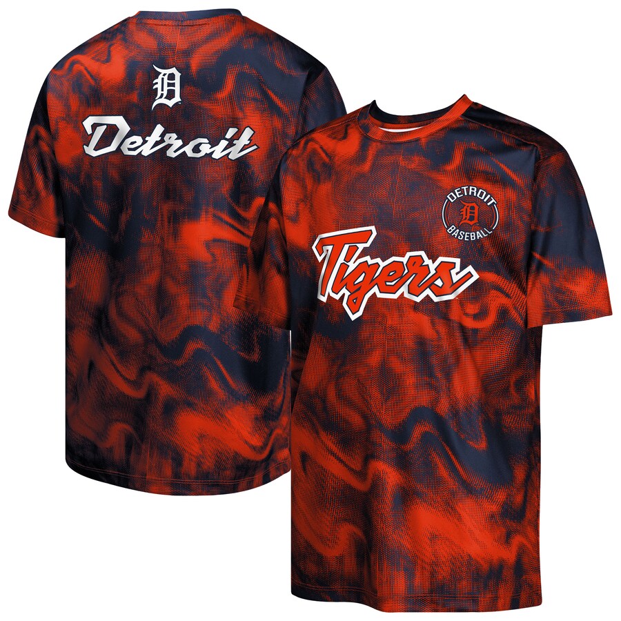 Youth Detroit Tigers Navy/Orange Pinch Hitter T-Shirt - Jersey