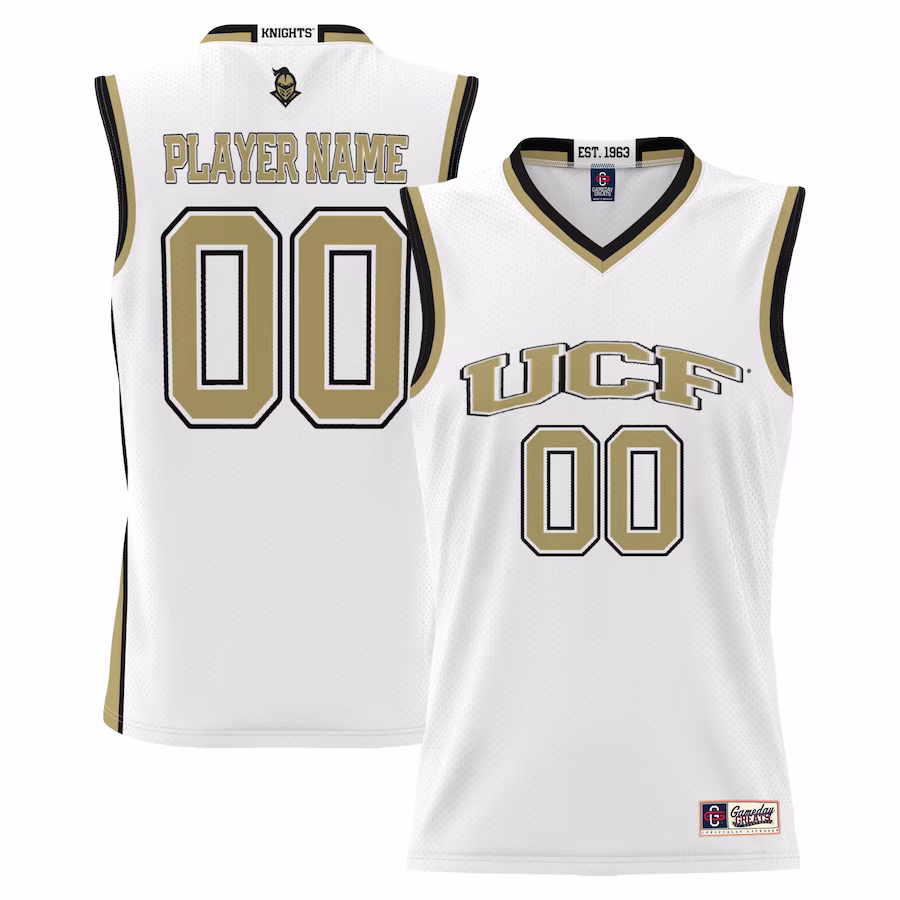 UCF Knights GameDay Greats Youth NIL Pick-A-Player Lightweight Basketball Jersey - White - Jersey