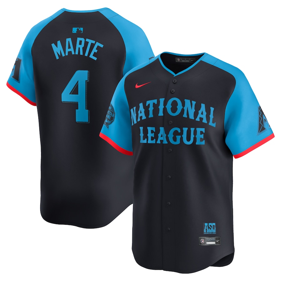 Men's National League Ketel Marte Nike Navy 2024 MLB All-Star Game Limited Player Jersey - Jersey
