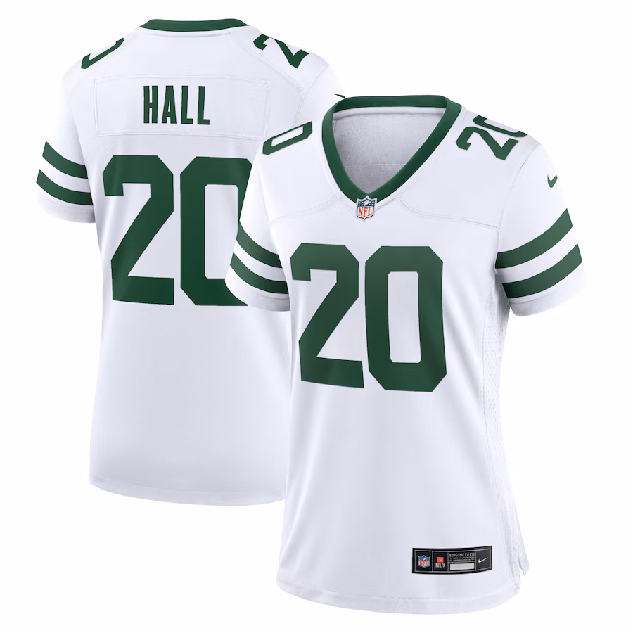 Women's New York Jets Breece Hall Nike Legacy White Game Jersey - Jersey